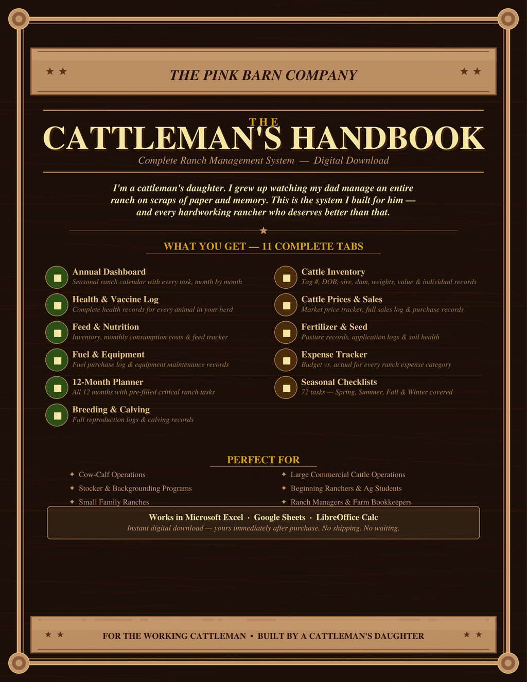 The Cattleman's Handbook — Complete Ranch Management System