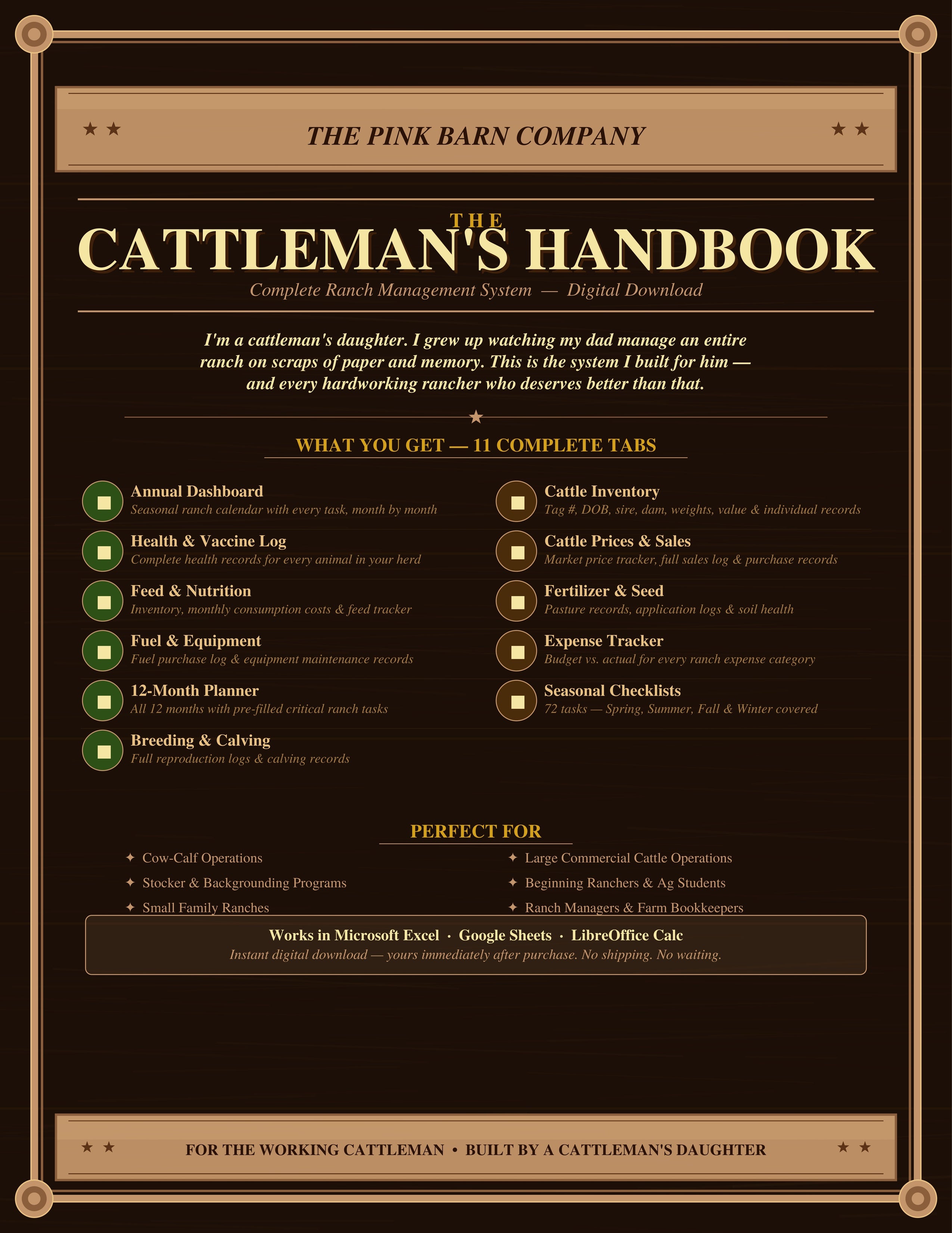 The Cattleman's Handbook — Complete Ranch Management System
